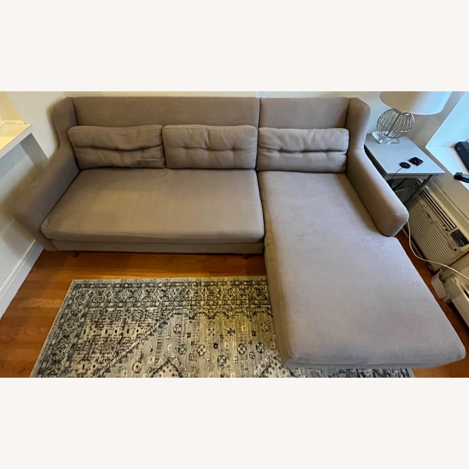 West Elm Crosby Chaise Sofa - image-3
