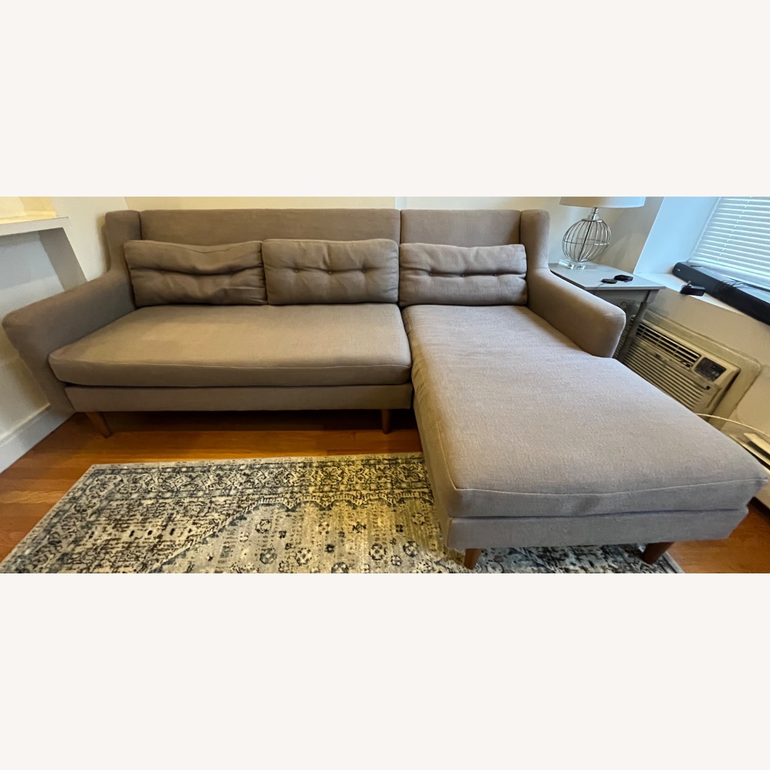 West Elm Crosby Chaise Sofa - image-2