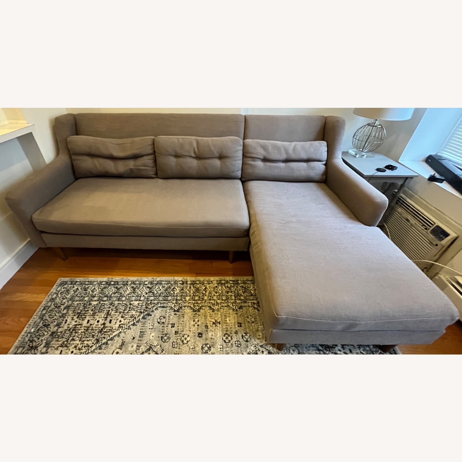 West Elm Crosby Chaise Sofa - image-6