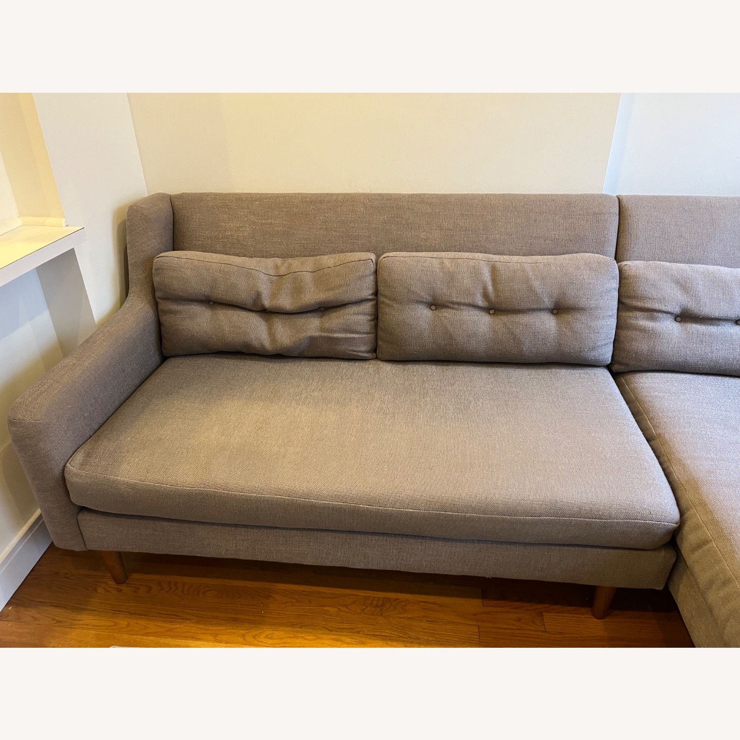 West Elm Crosby Chaise Sofa - image-4