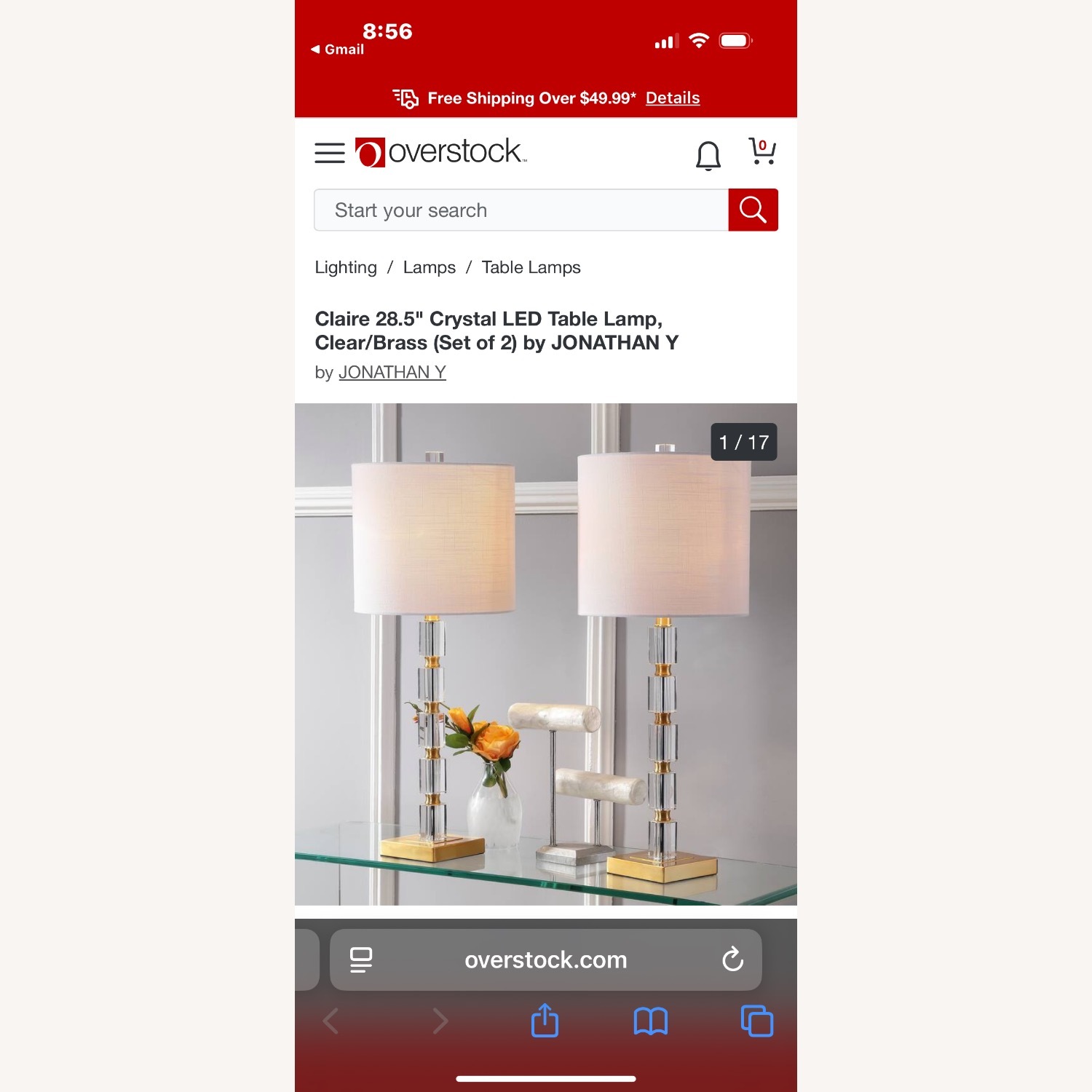 Gold Table Lamps  - image-1