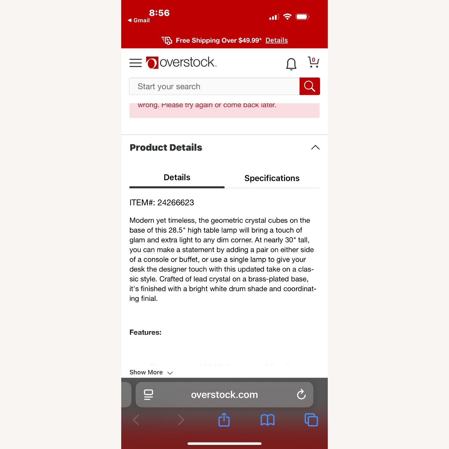 Gold Table Lamps  - image-5