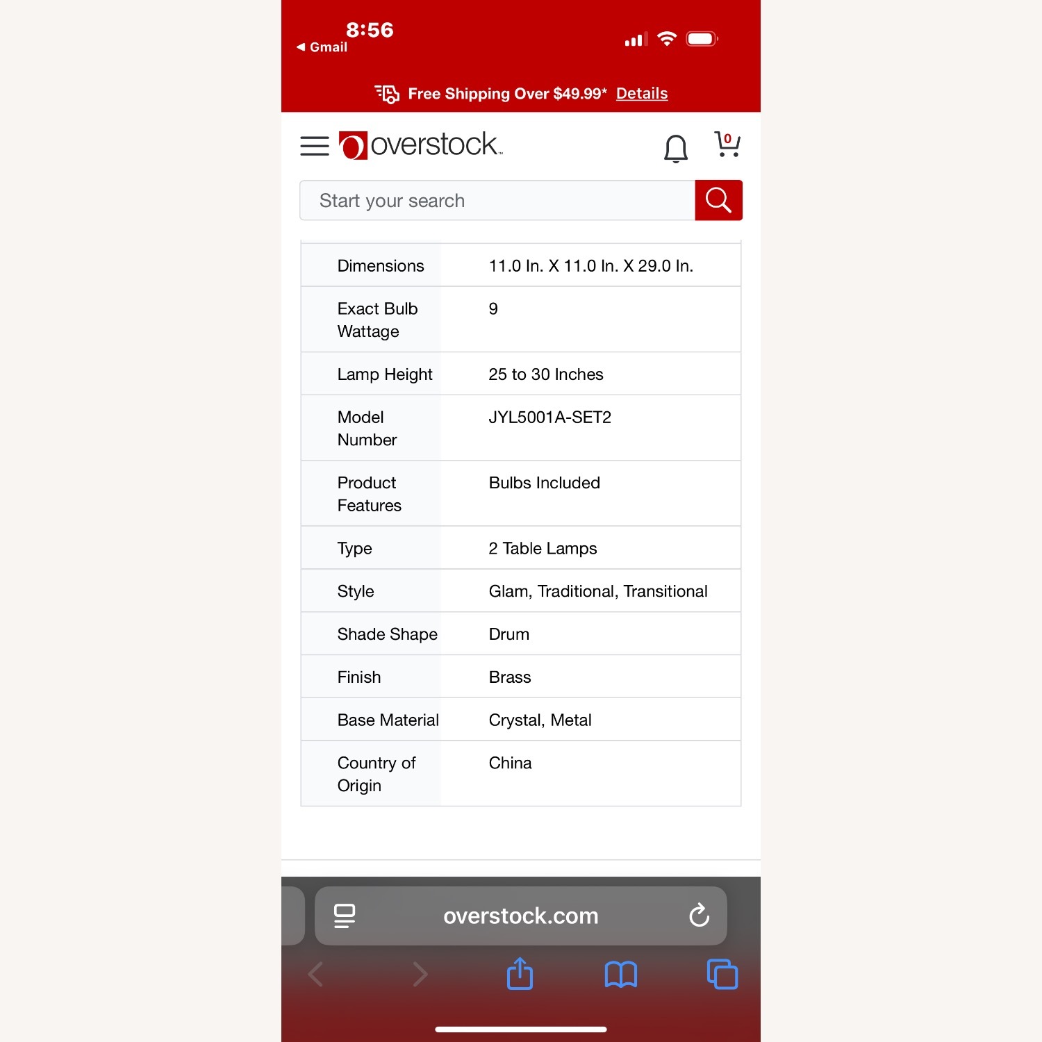 Gold Table Lamps  - image-4