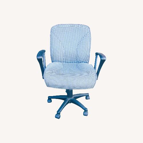 Used Rolling Desk Chair Gray Color Wheeled for sale on AptDeco