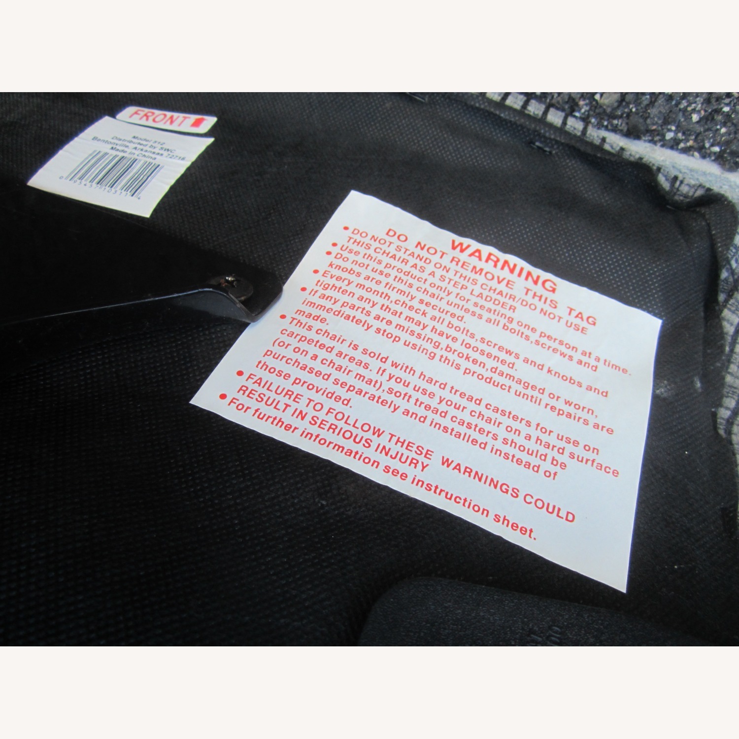 Rolling Desk Chair Gray Color Wheeled - image-8