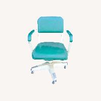 Vintage Industrial Office Chair Steel Green Vinyl
