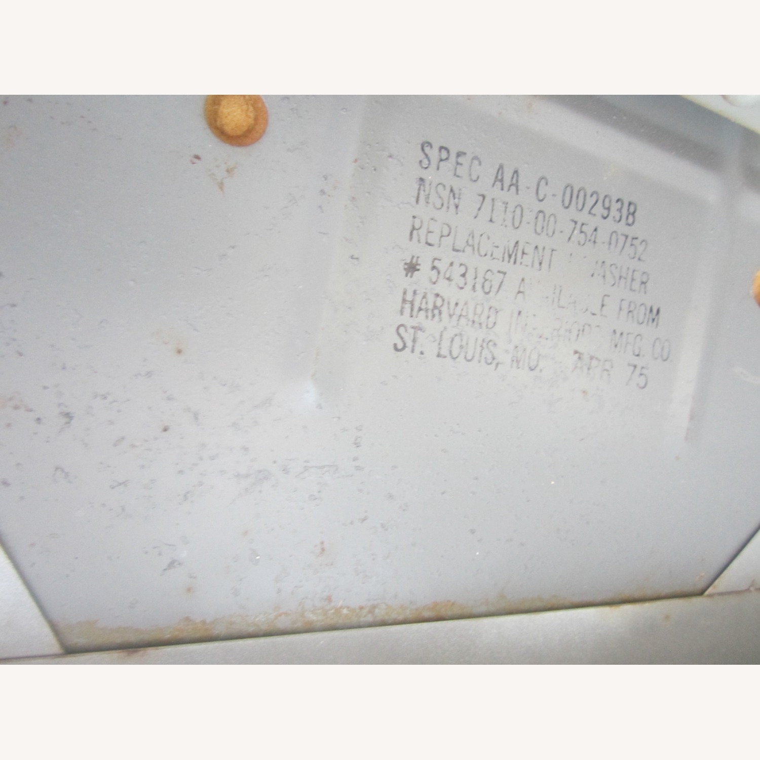 Vintage Industrial Office Chair Steel Green Vinyl - image-7