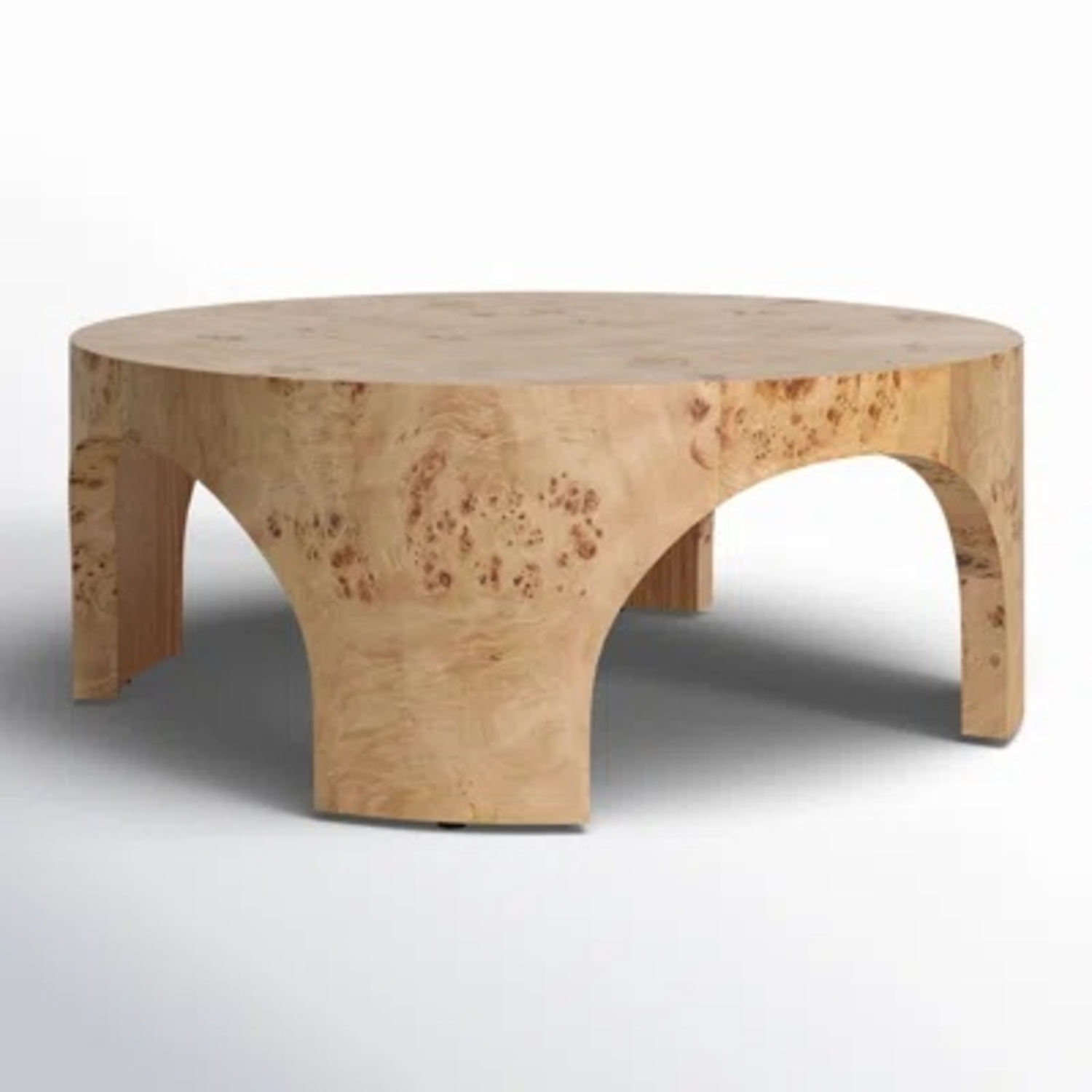 Burl Wood Coffee Table - image-5
