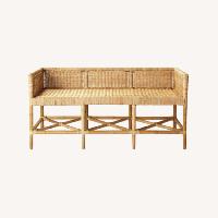 Serena and Lily Wicker Bench