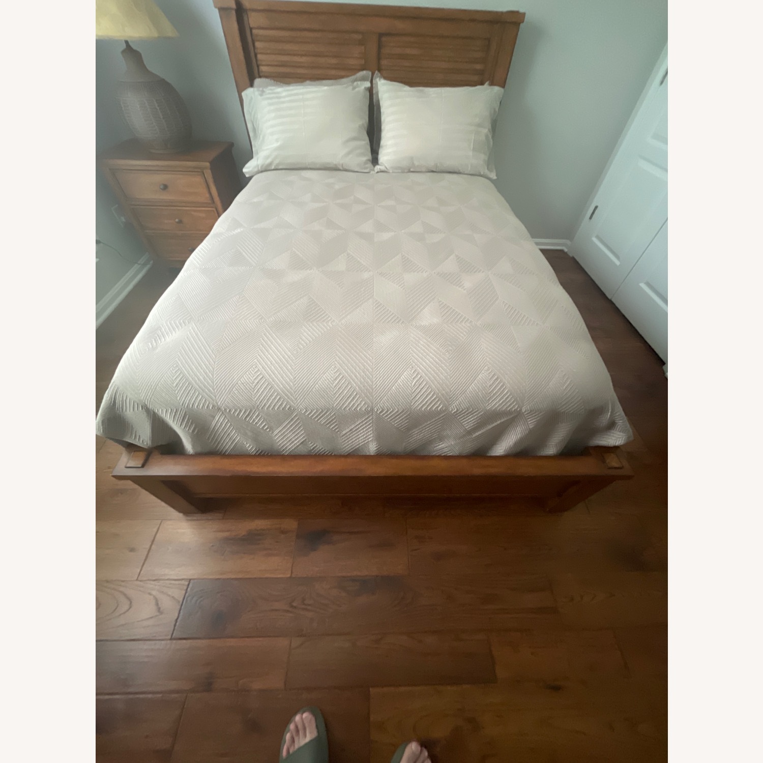 Ethan Allen full-size bed frame - image-1