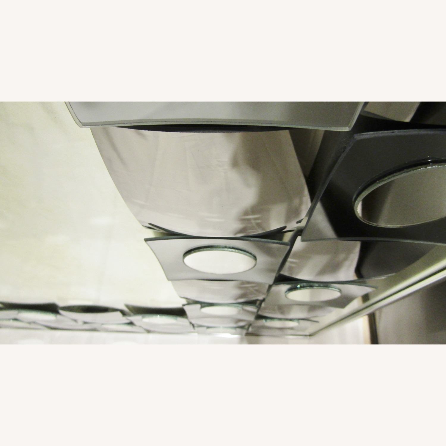 Mid-Century Hal Bienfeld Op Art Square Wall Mirror - image-7