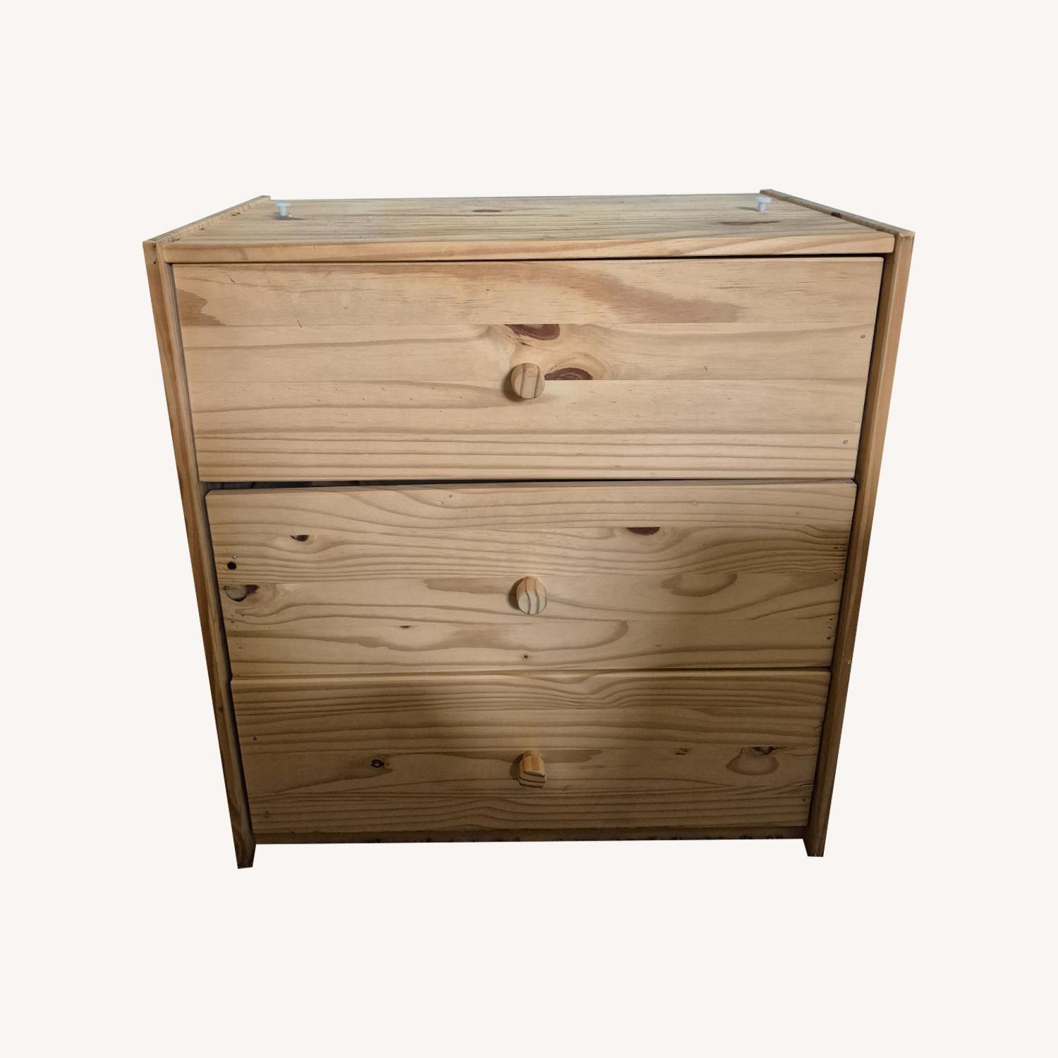 IKEA RAST Wooden Dresser With 3 Drawers - AptDeco