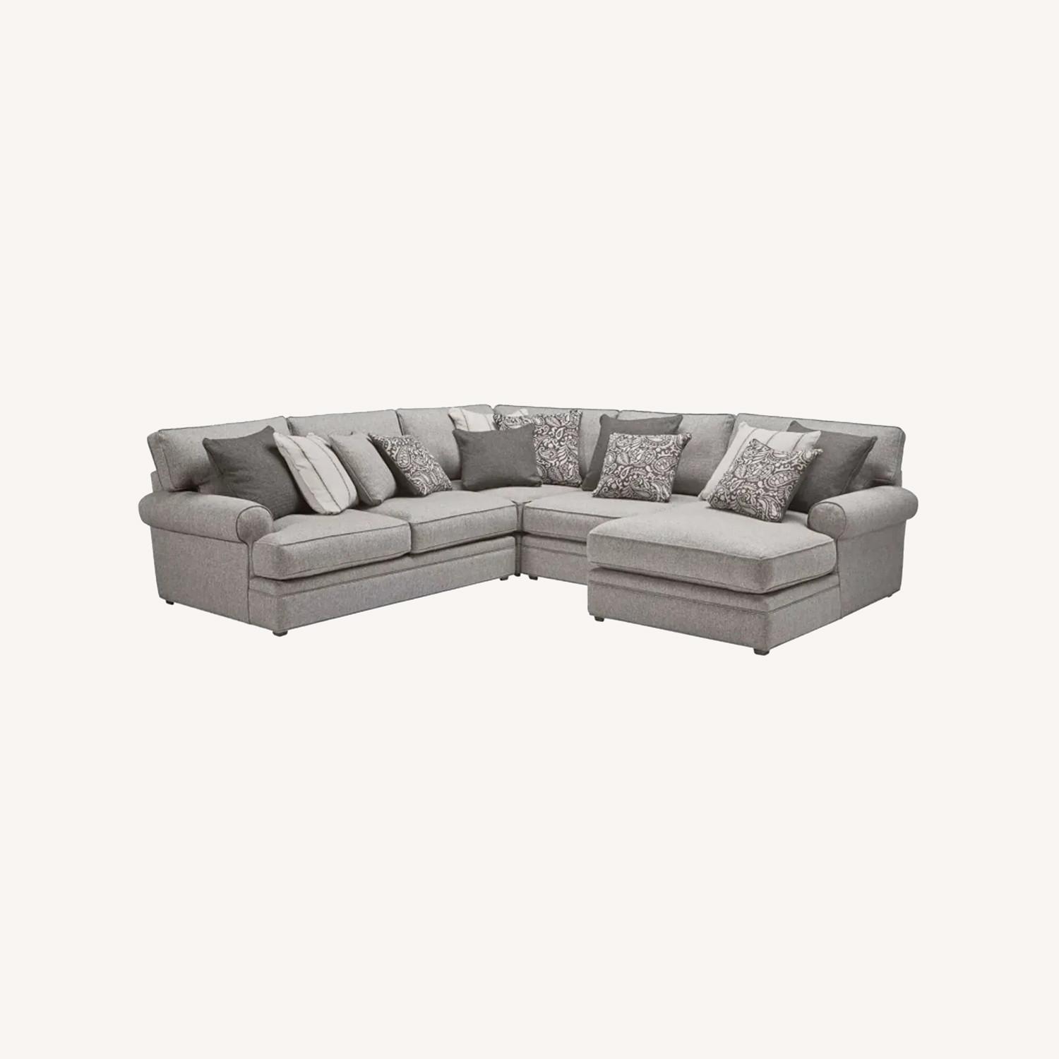 Lincoln Stone 4-Piece Sectional with Right Arm Facing Chaise - image-0
