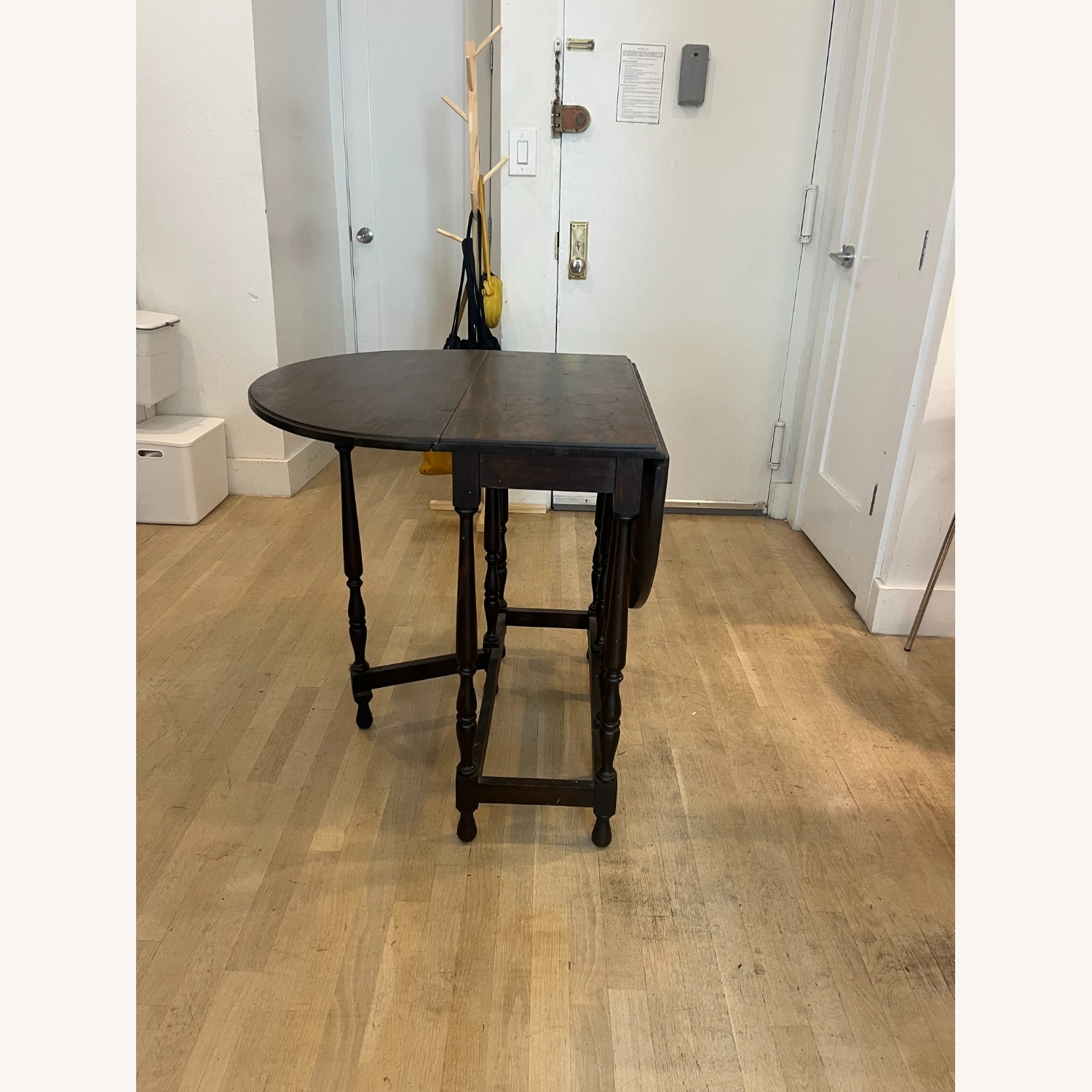 Antique Mahogany Dropleaf Dining Table - image-2