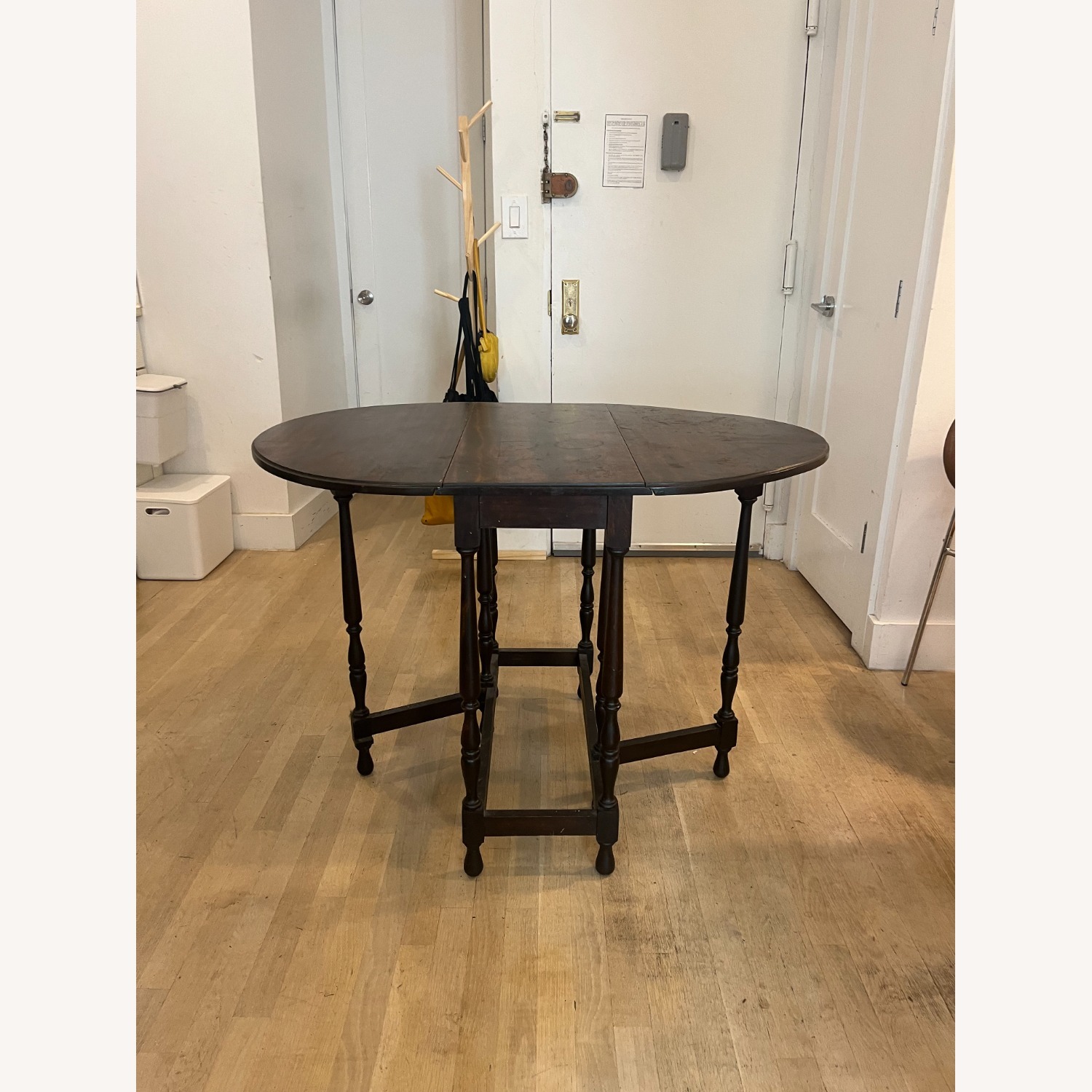 Antique Mahogany Dropleaf Dining Table - image-1