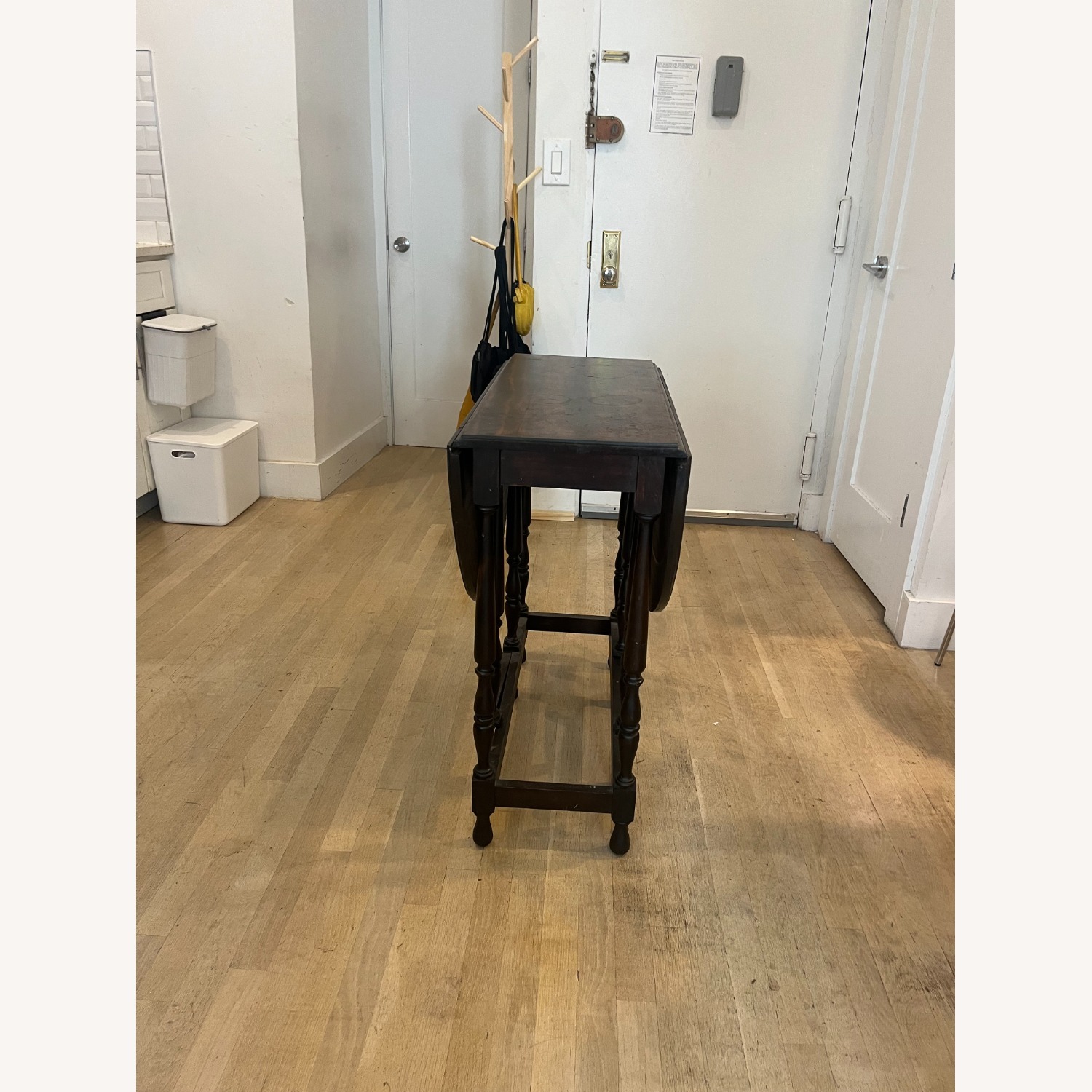 Antique Mahogany Dropleaf Dining Table - image-3