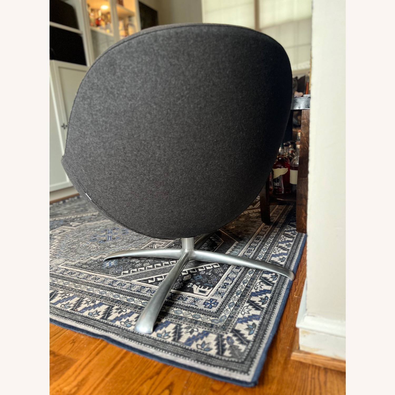 BoConcept Veneto Wool Swivel Arm Chair - AptDeco