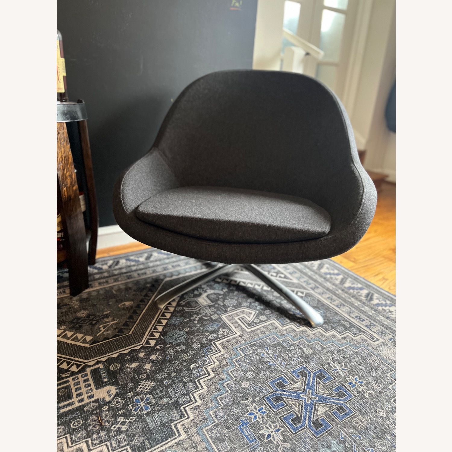 BoConcept Veneto Wool Swivel Arm Chair - AptDeco