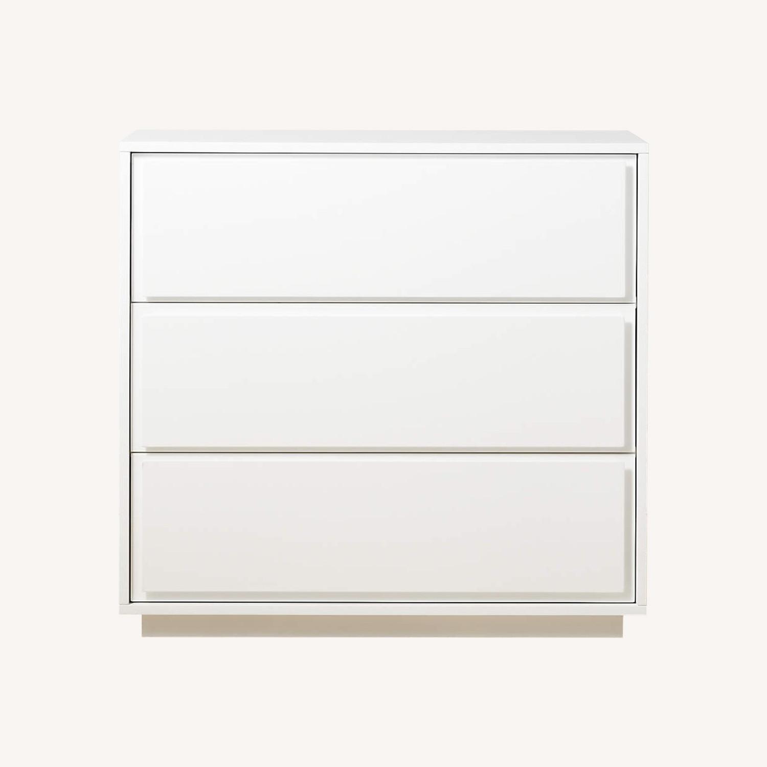 cb2 white dresser Ivory Shagreen Embossed Low by open structure brass frame CB2 IVORY SHAGREEN EMBOSSED HIGH