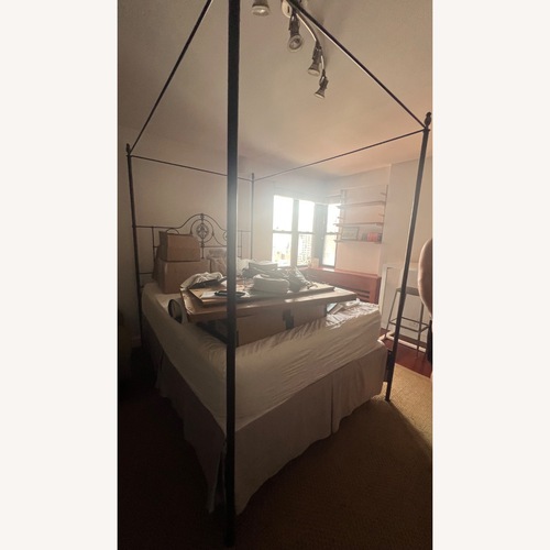 Used  Charles P. Rogers Queen Canopy Bed for sale on AptDeco