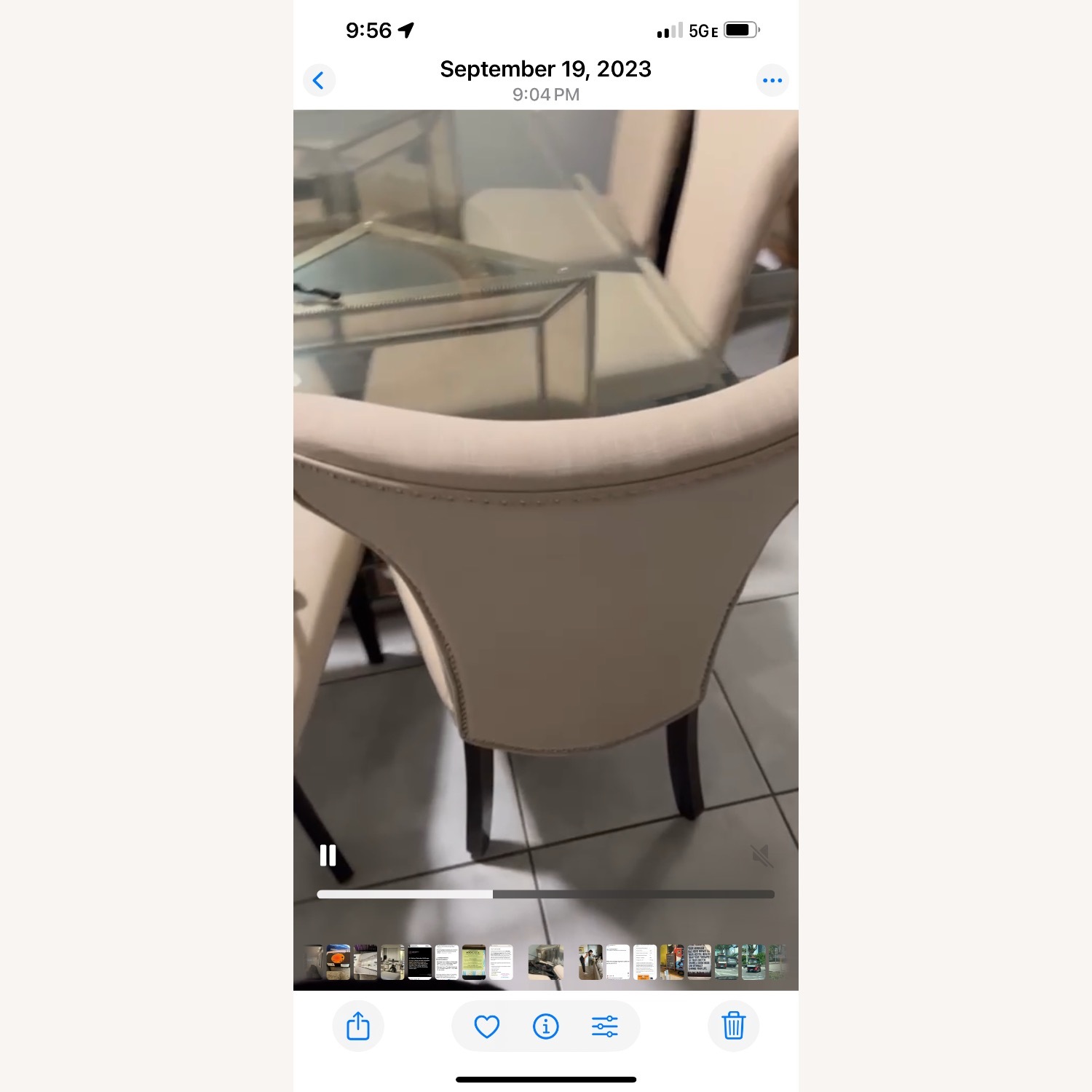 Macy's Sophia Glass Table with 6 Chairs - image-4