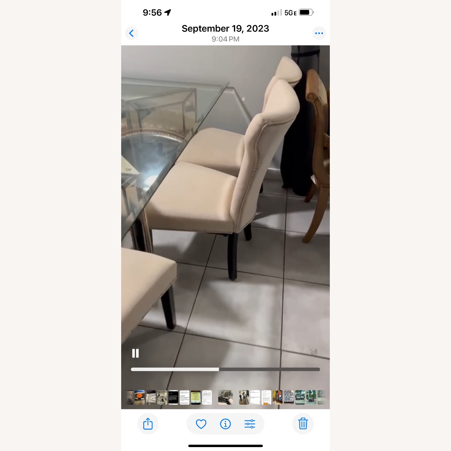 Macy's Sophia Glass Table with 6 Chairs - image-6