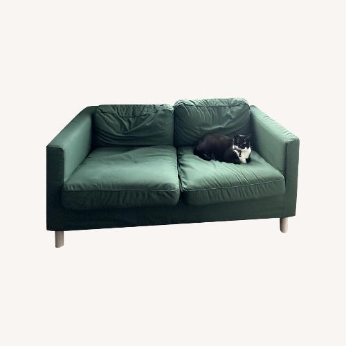 IKEA 2人掛けソファ PÄRUP グリーン Green IKEA Parup Two Seater Couch - AptDeco