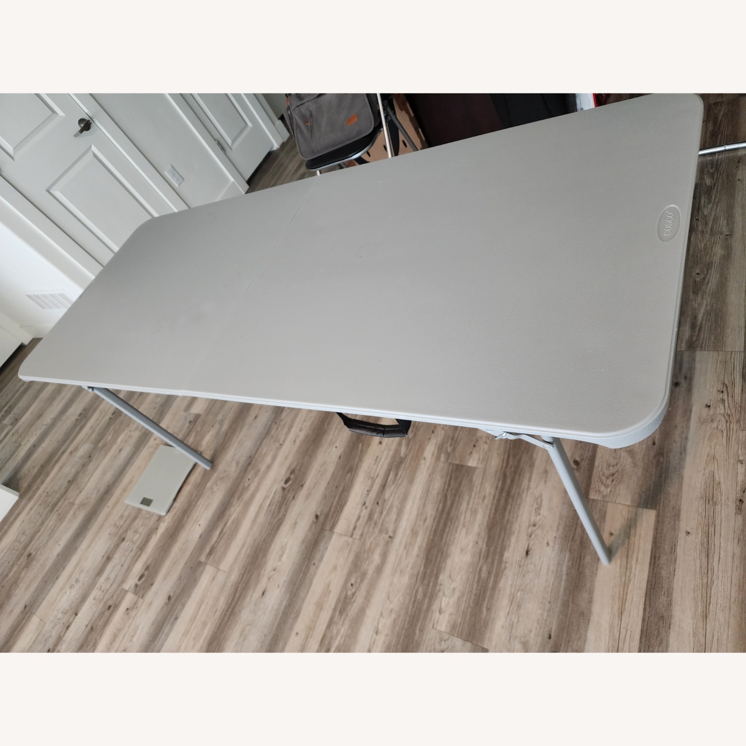 Light Gray Foldable Table - image-1