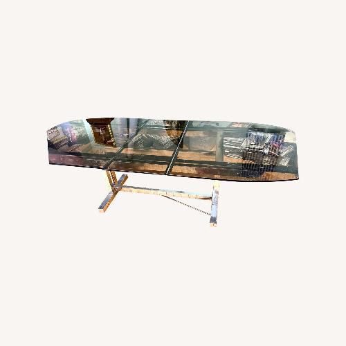 Used 80’s Glass Beauty Table for sale on AptDeco