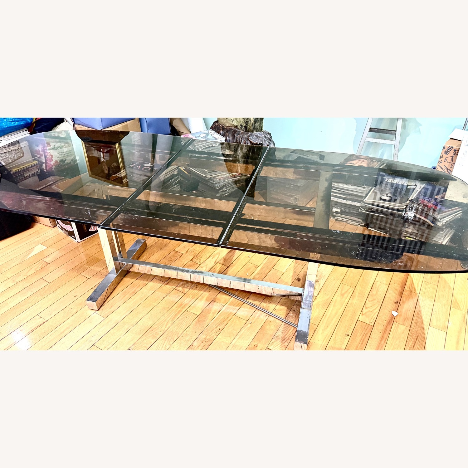 80’s Glass Beauty Table - image-2