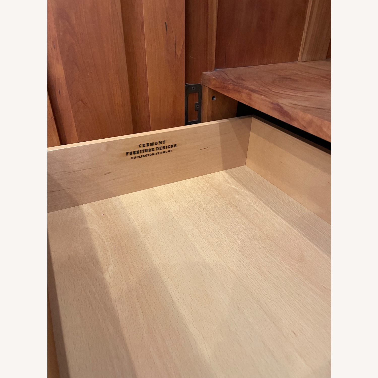 Vermont Hand Made Cherry Wood Armoire - image-5