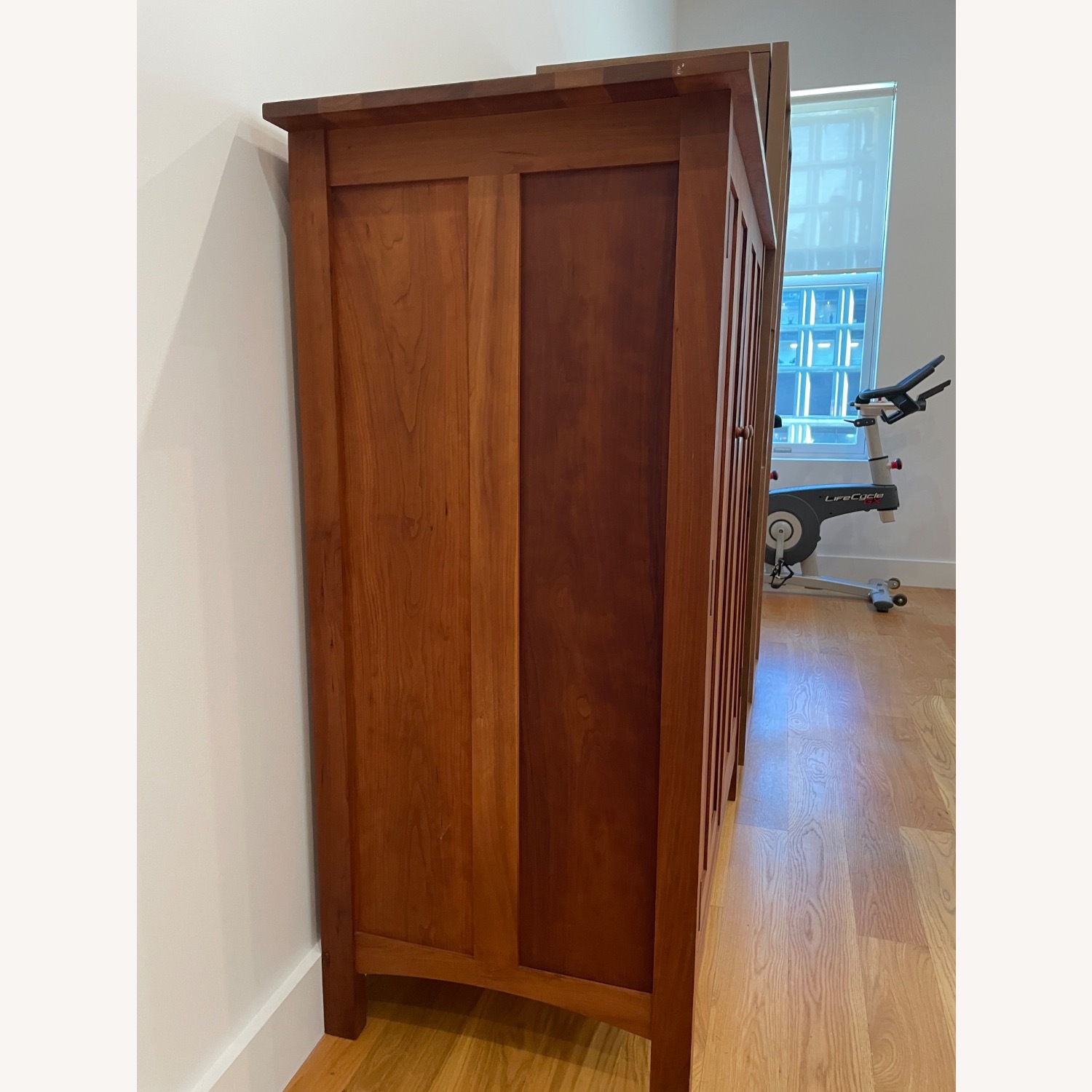 Vermont Hand Made Cherry Wood Armoire - image-7