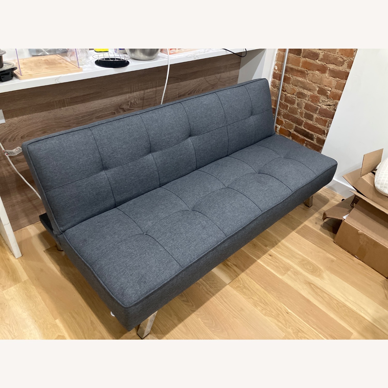 Grey Futon - image-1