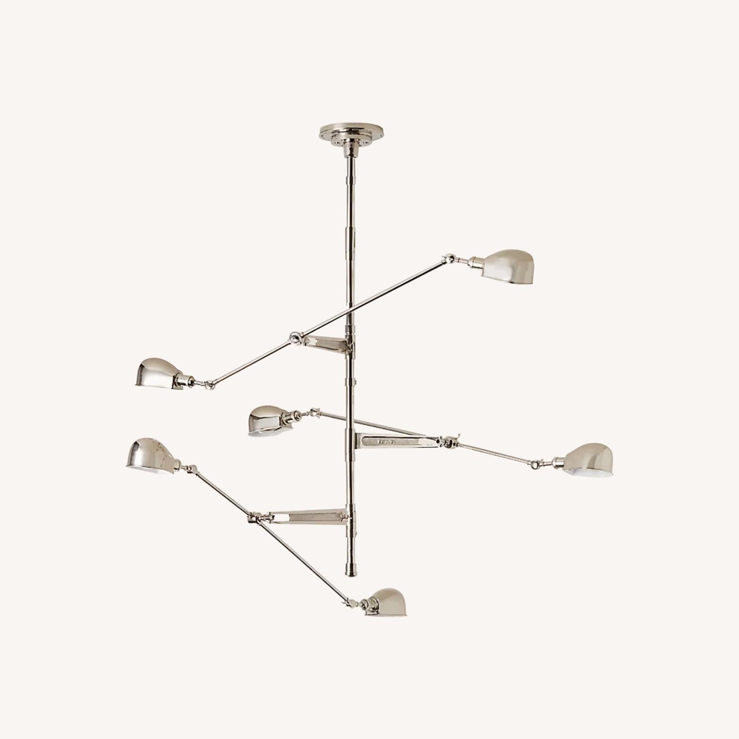 Ralp Lauren '67 Triple-Arm Nickel Chandelier - image-0