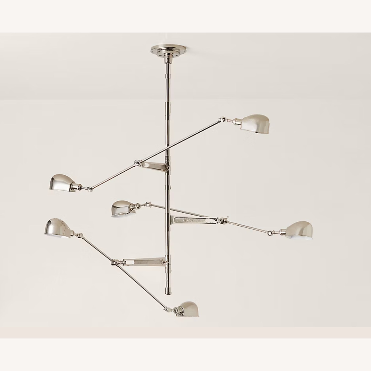 Ralp Lauren '67 Triple-Arm Nickel Chandelier - image-1