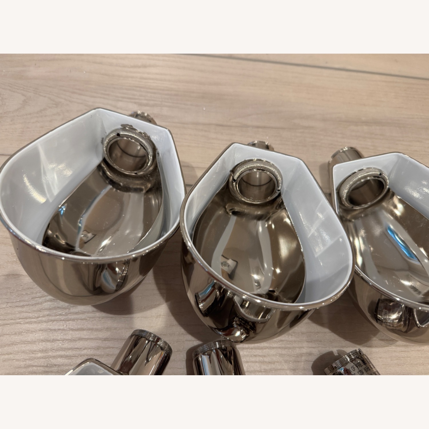 Ralp Lauren '67 Triple-Arm Nickel Chandelier - image-4