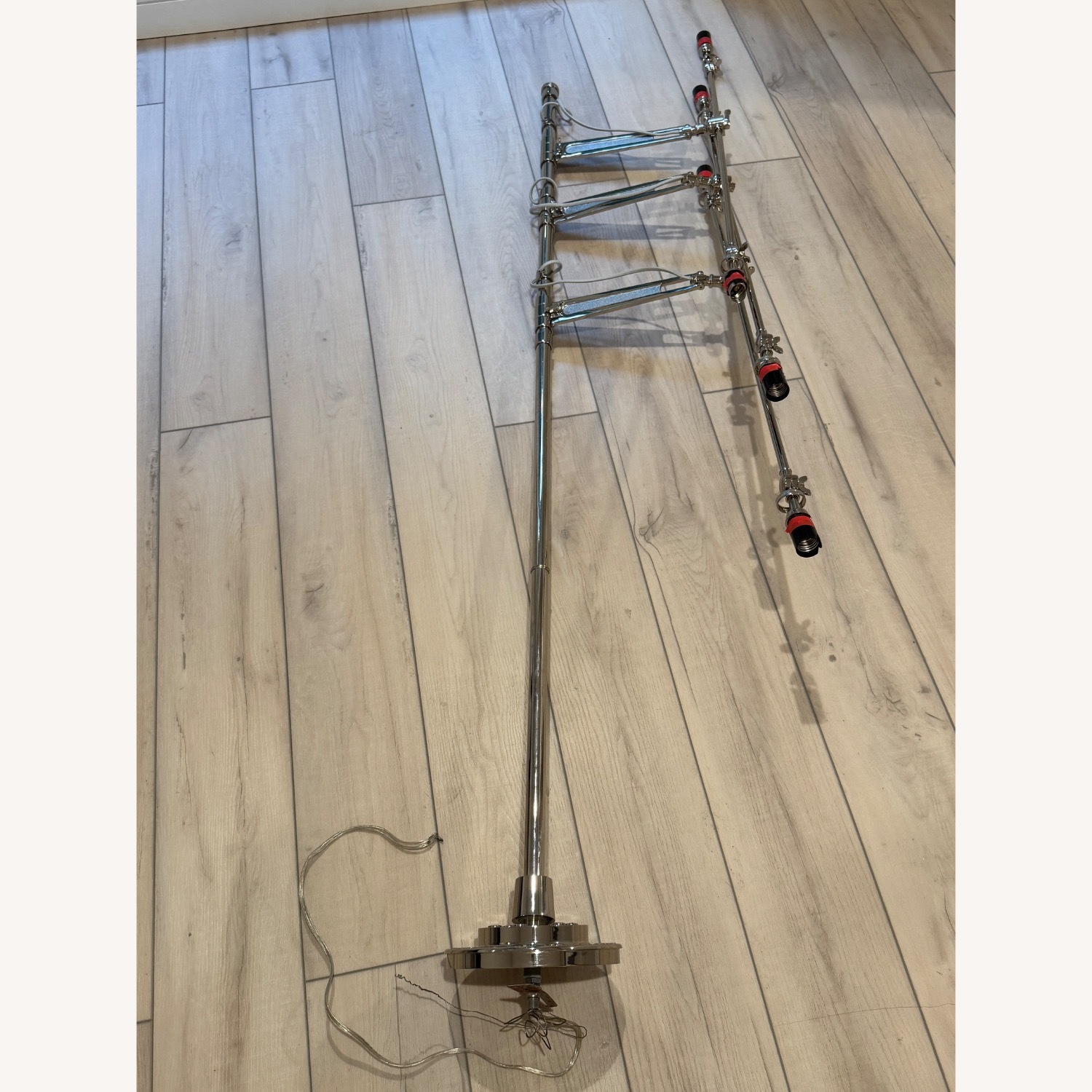 Ralp Lauren '67 Triple-Arm Nickel Chandelier - image-11