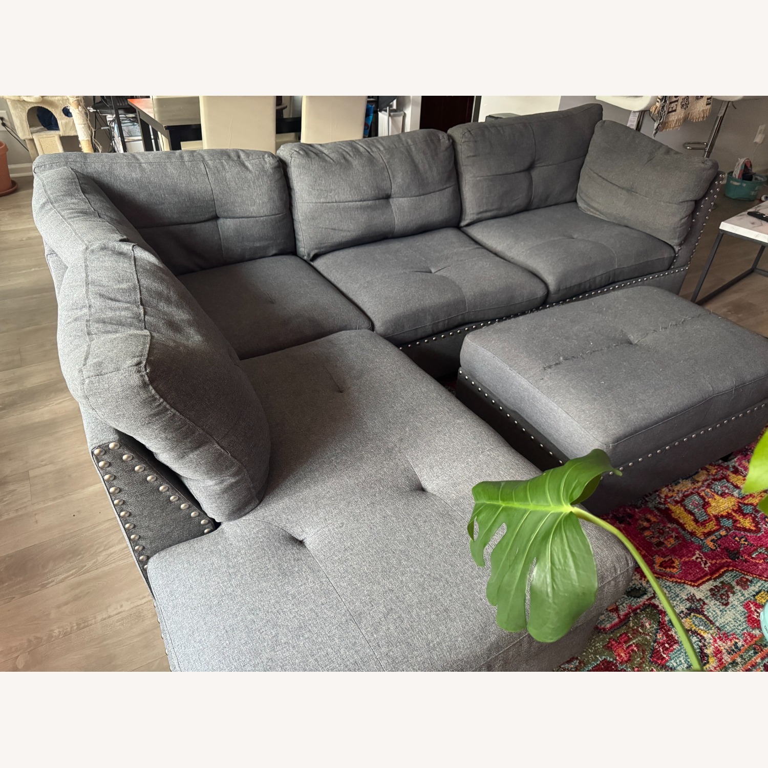 Wayfair Sofa & Chaise w Ottoman - image-2