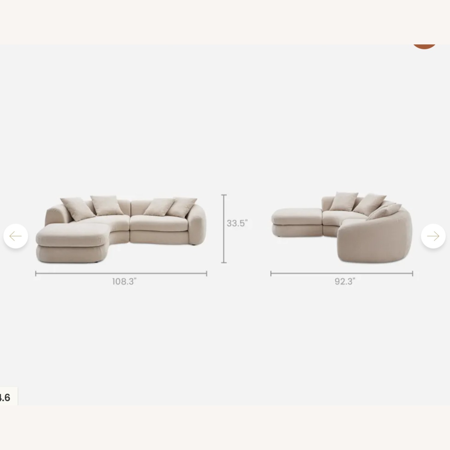 Castlery Fable Sectional Sofa Single Arm - image-1