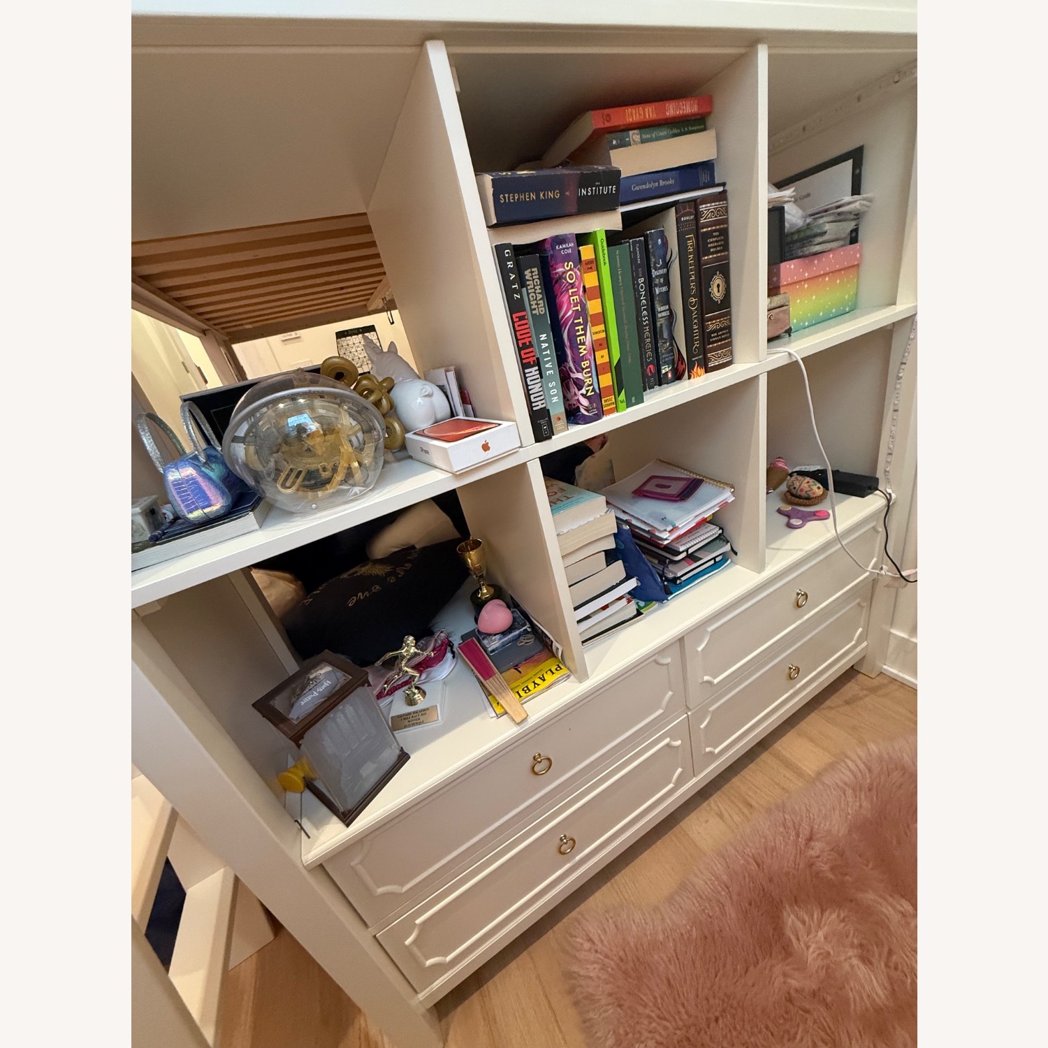 Ava Regency White Loft Bed Set - image-18