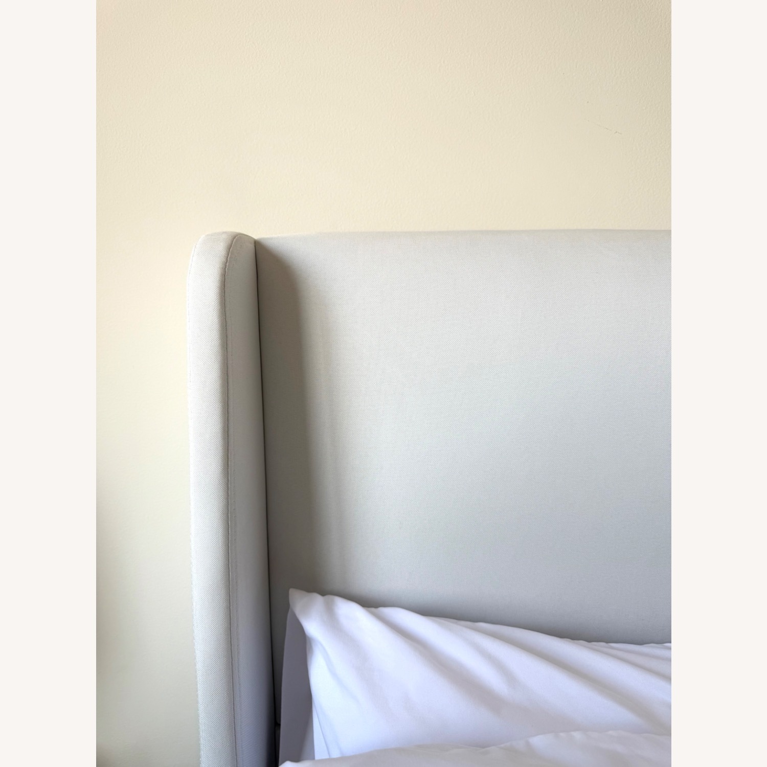 White Full Size Bed Frame with Headboard - image-3