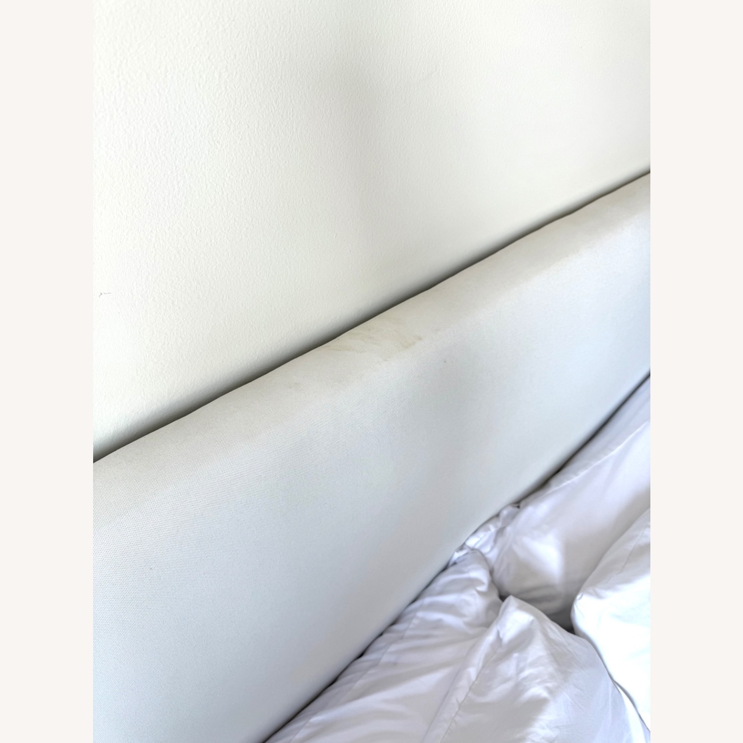 White Full Size Bed Frame with Headboard - image-4