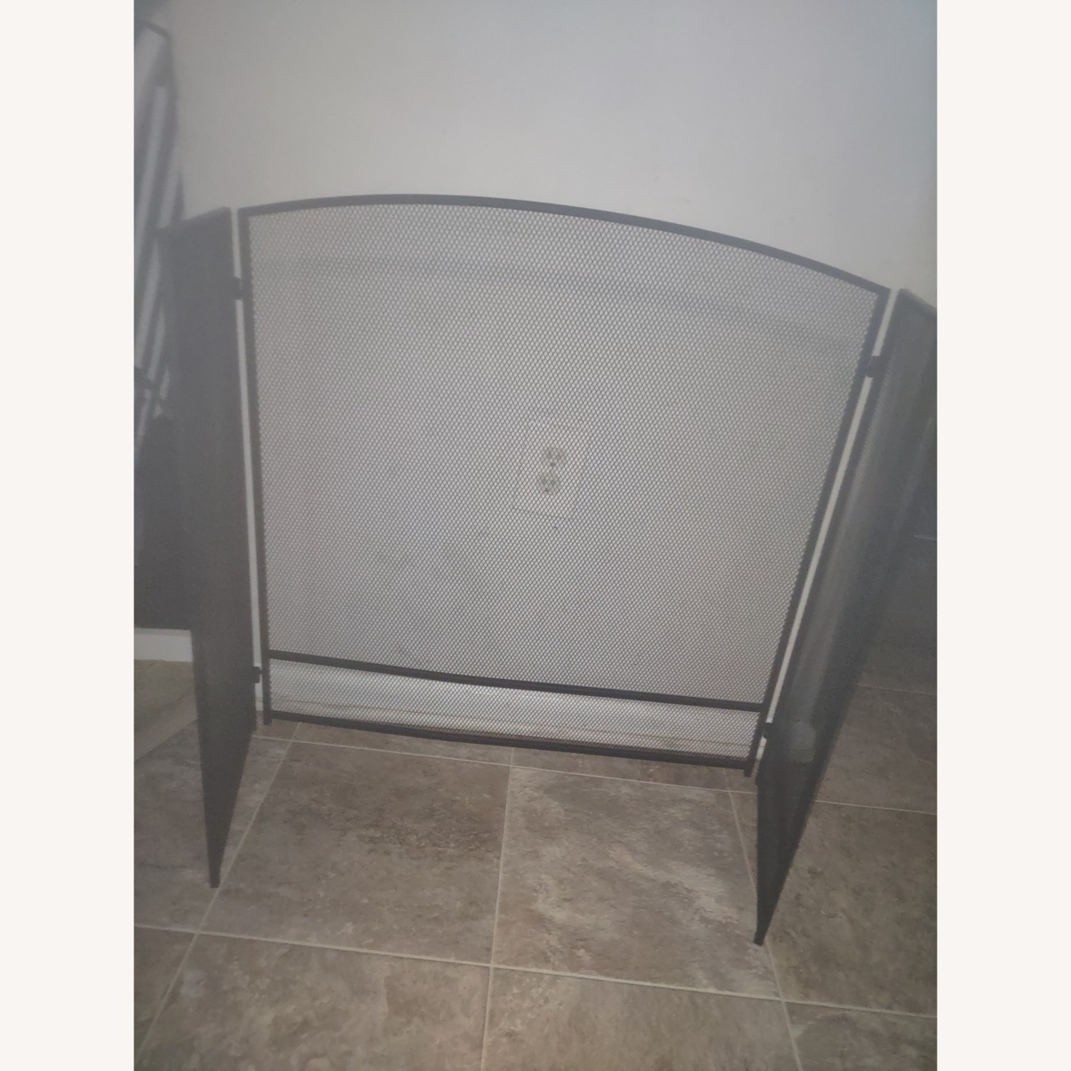 Black Fireplace Screen  - image-1
