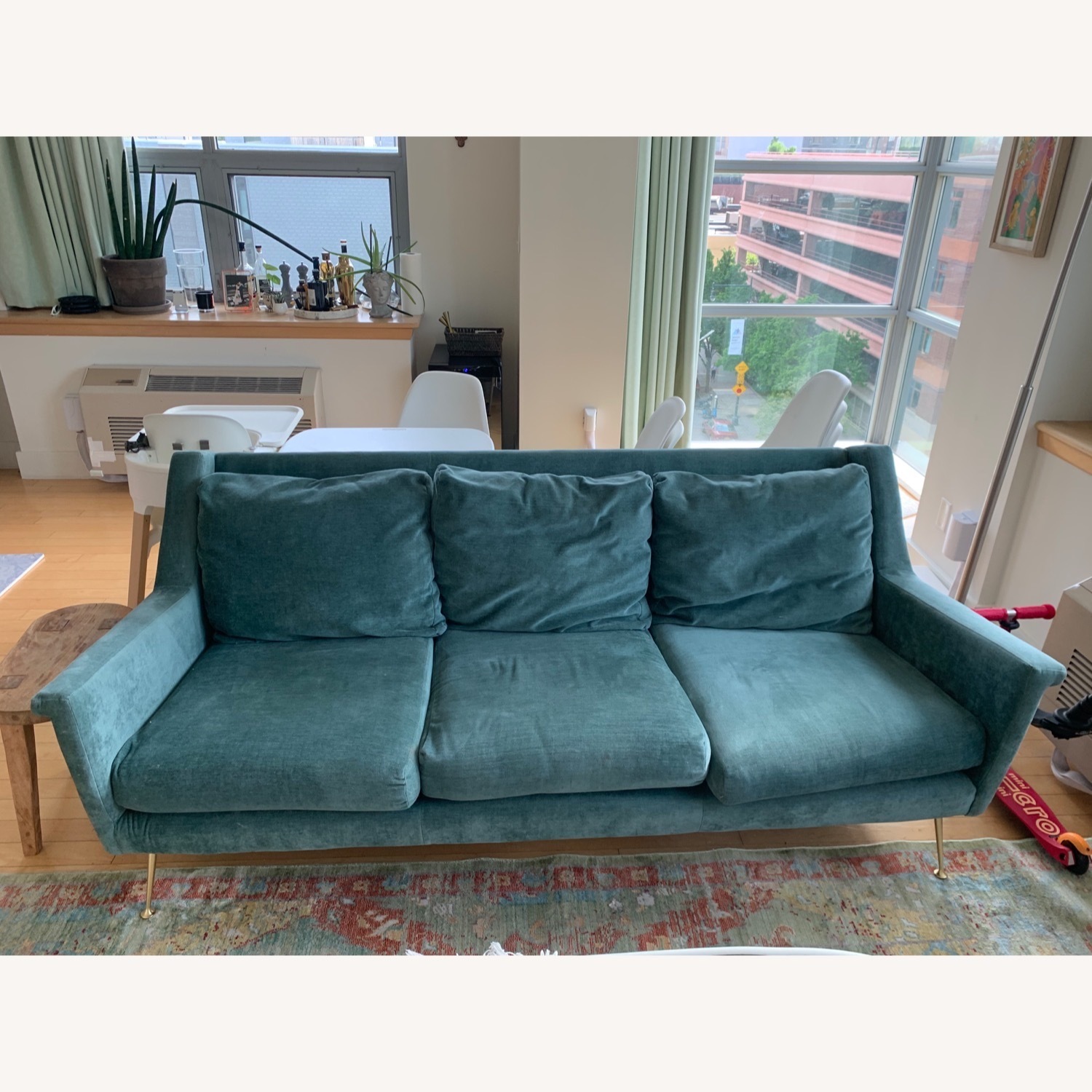 West Elm Carlo Mid-Century Sofa - Metal Legs - image-2