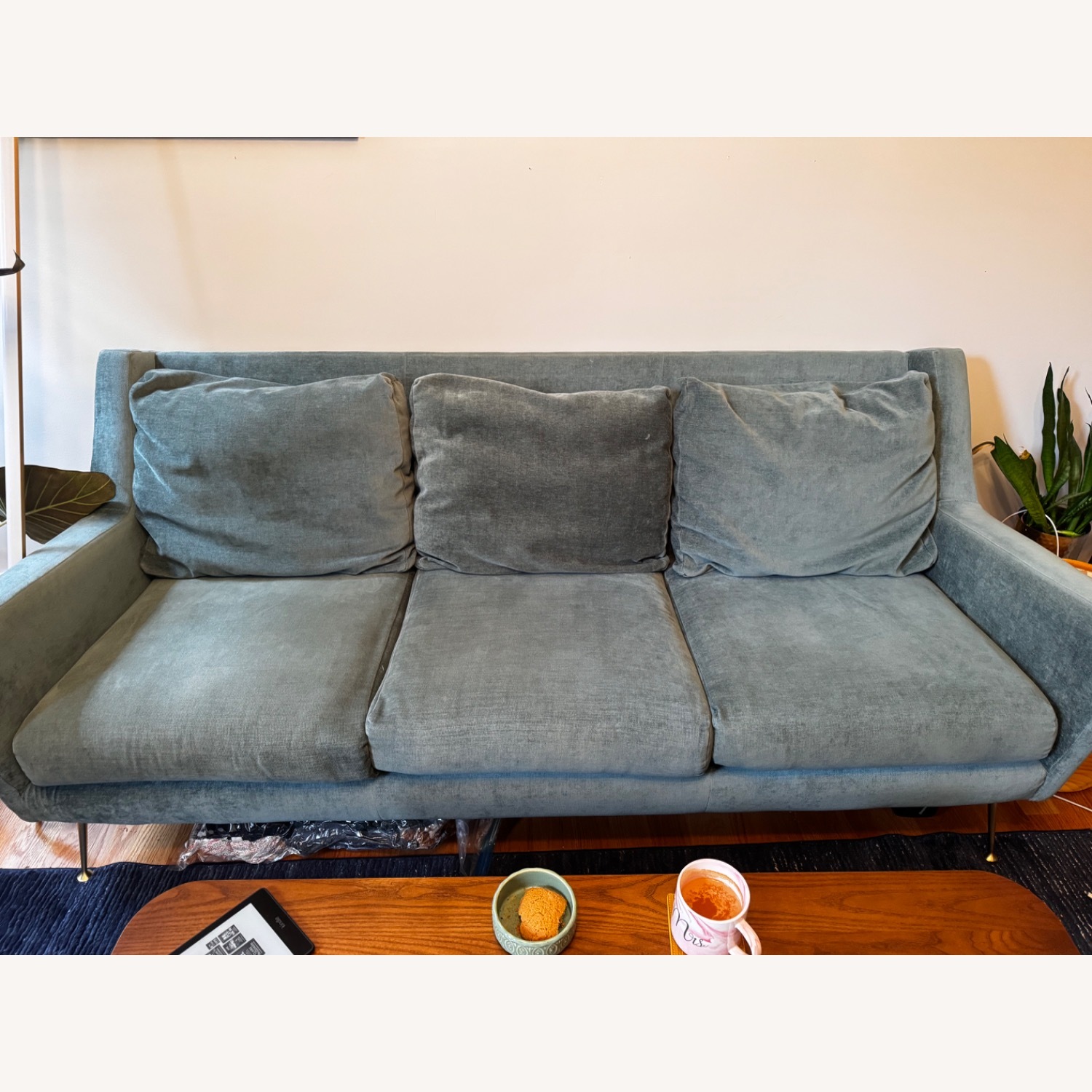 West Elm Carlo Mid-Century Sofa - Metal Legs - image-4