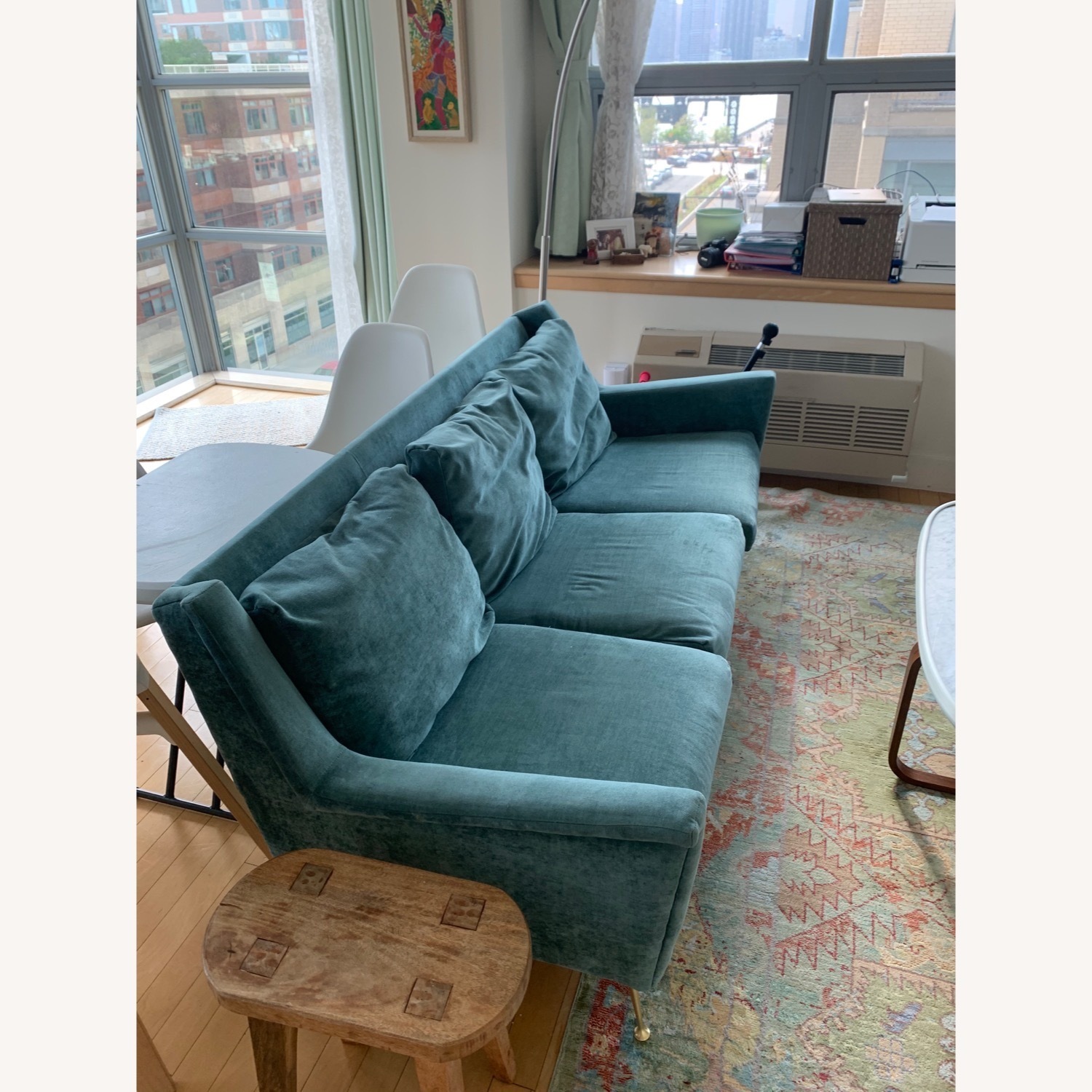 West Elm Carlo Mid-Century Sofa - Metal Legs - image-3