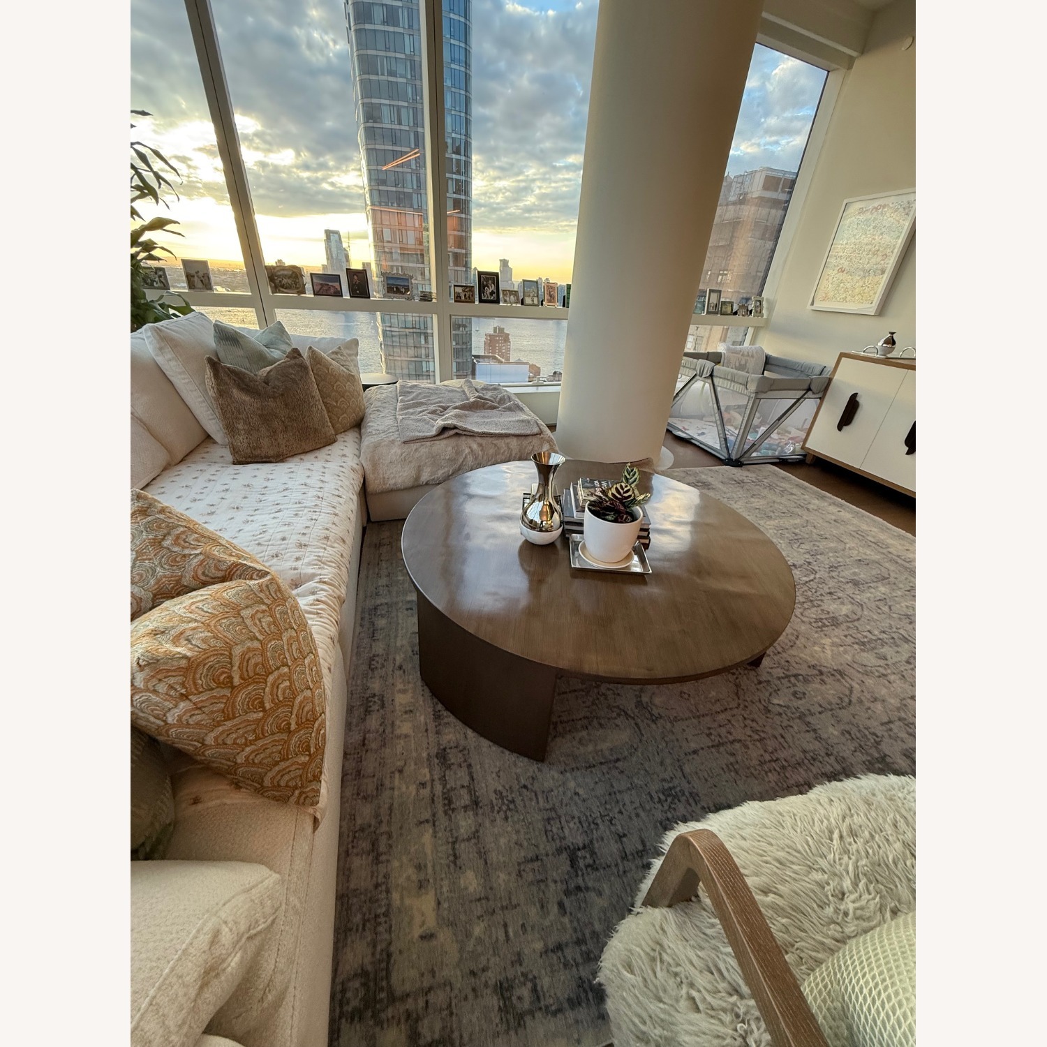 RH Wyeth Split Bamboo Round Coffee Table - image-3