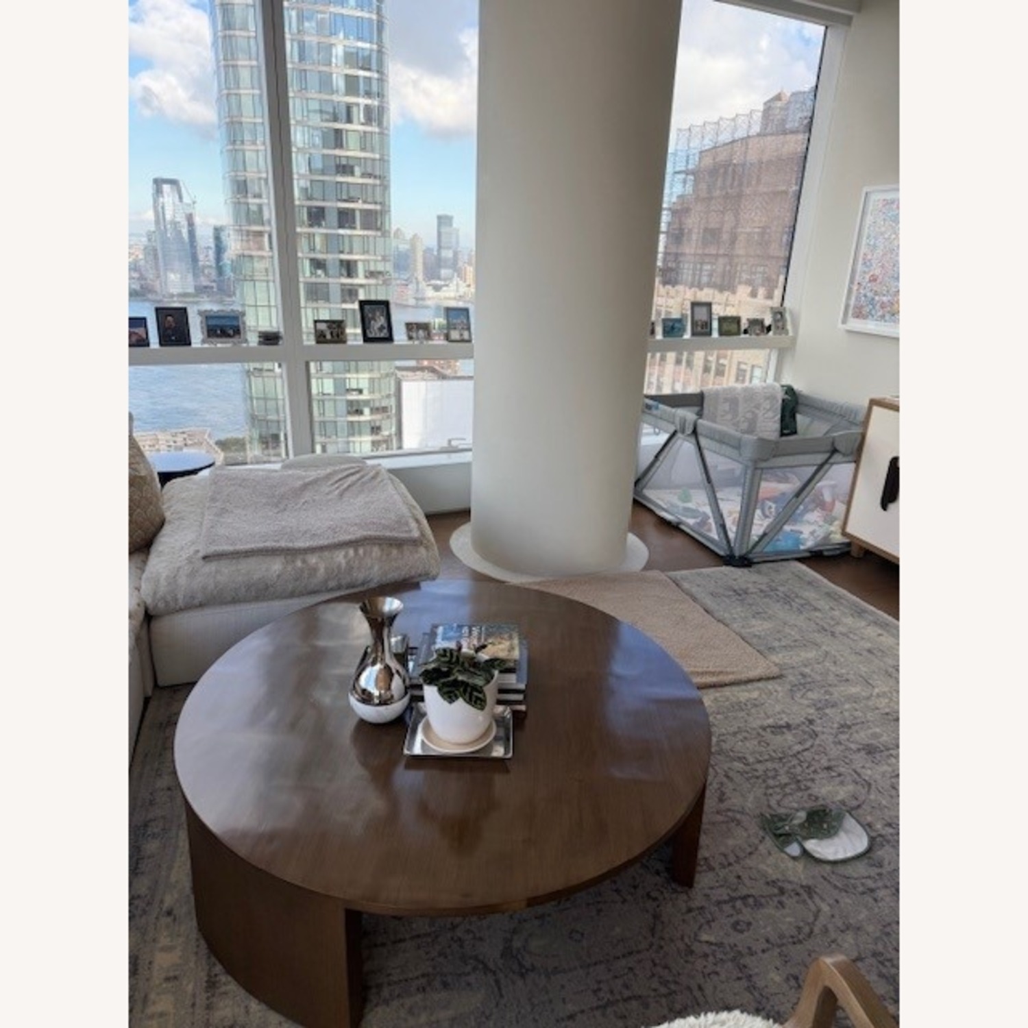 RH Wyeth Split Bamboo Round Coffee Table - image-9