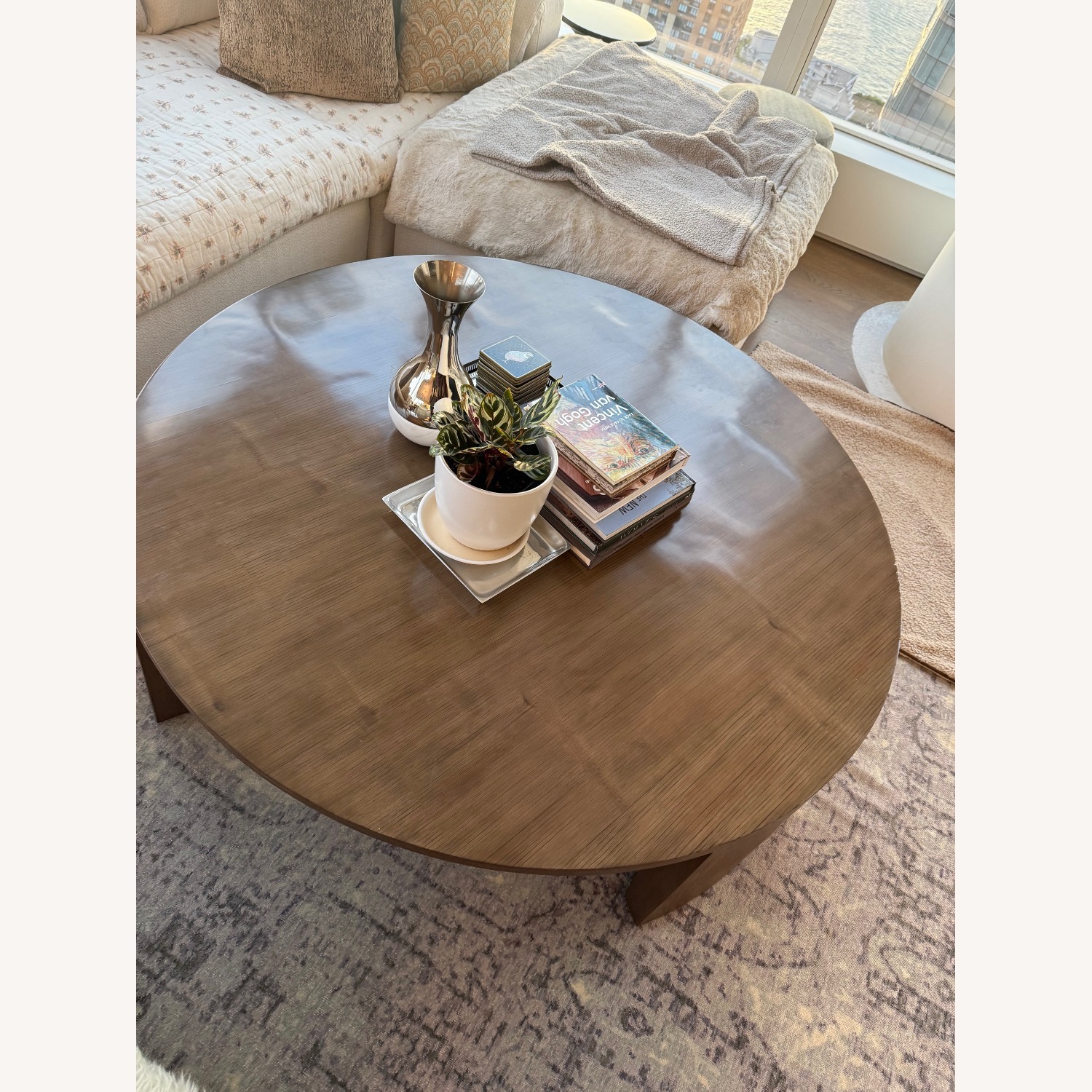 RH Wyeth Split Bamboo Round Coffee Table - image-8