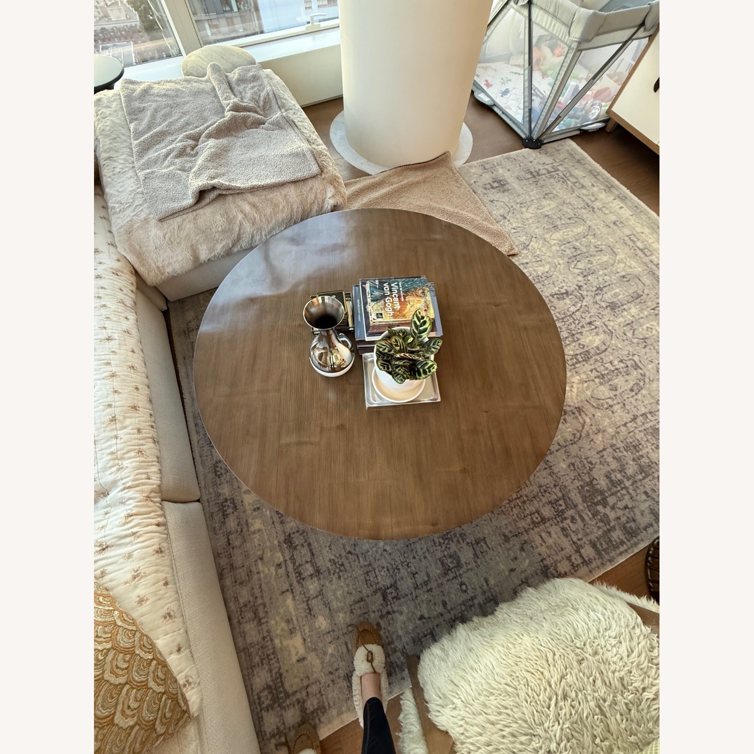 RH Wyeth Split Bamboo Round Coffee Table - image-4